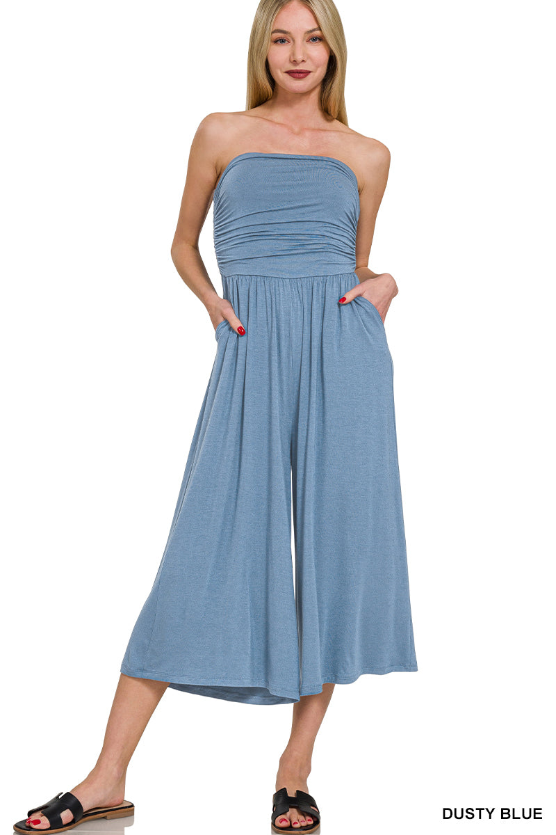 Strapless Tube Top Jumpsuit