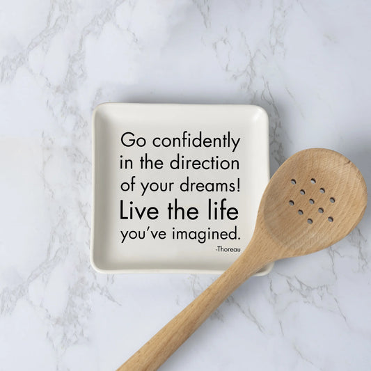 Go Confidently Ceramic Dish
