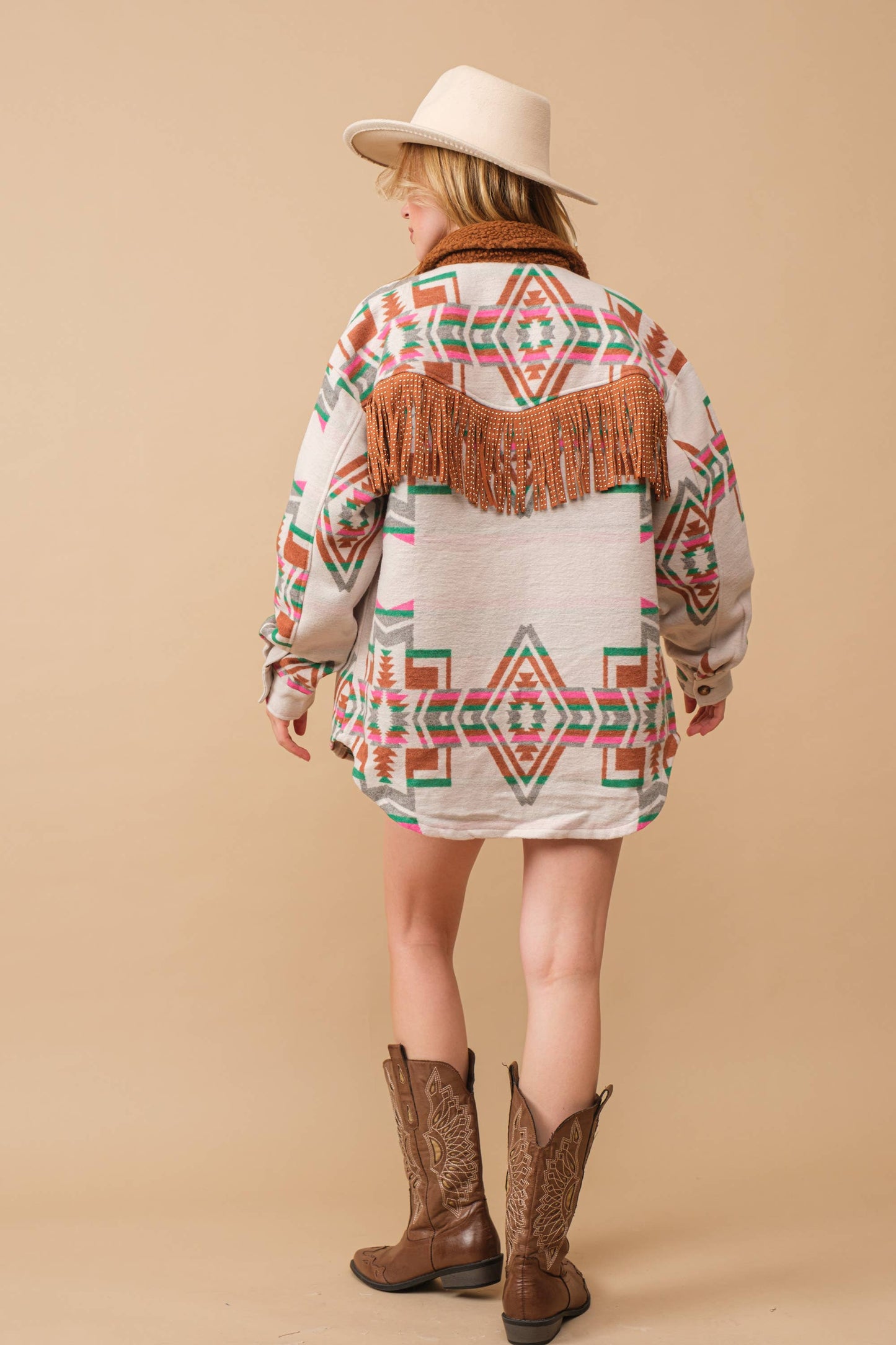 Jacquard Western Shirt Jacket