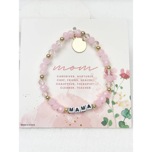 Soft Tone Beads MAMA Inpirational Bracelet