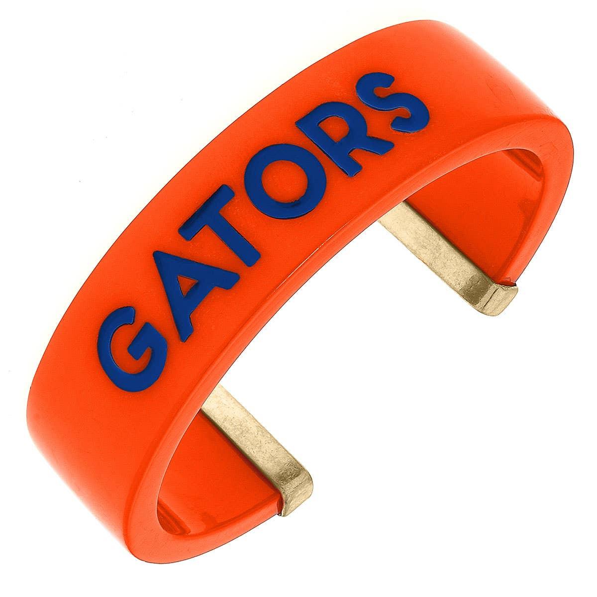 Florida Gators Resin Cuff Bracelet in Orange - Southern Sassy Boutique