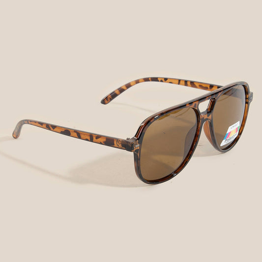 Acetate Aviator Frame Sunglasses