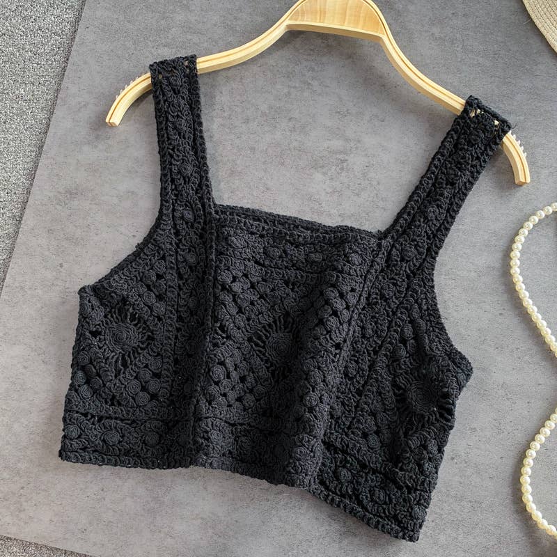 Crochet Knit Tank Top