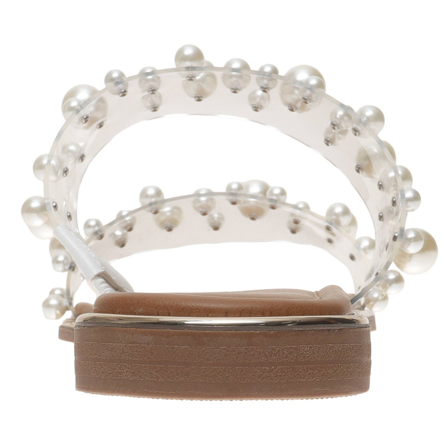 Sense Pierre Dumas Clear Sandal with Pearls