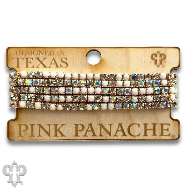 Prong set rhinestone bead bracelet - Southern Sassy Boutique