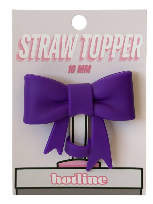Large Bow Straw Toppers