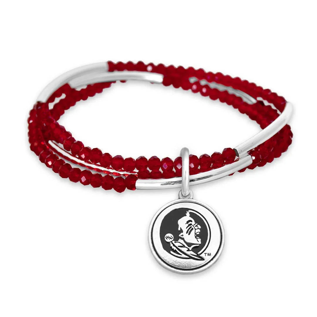 Florida State Seminoles Chloe Primary Color Bracelet - Southern Sassy Boutique