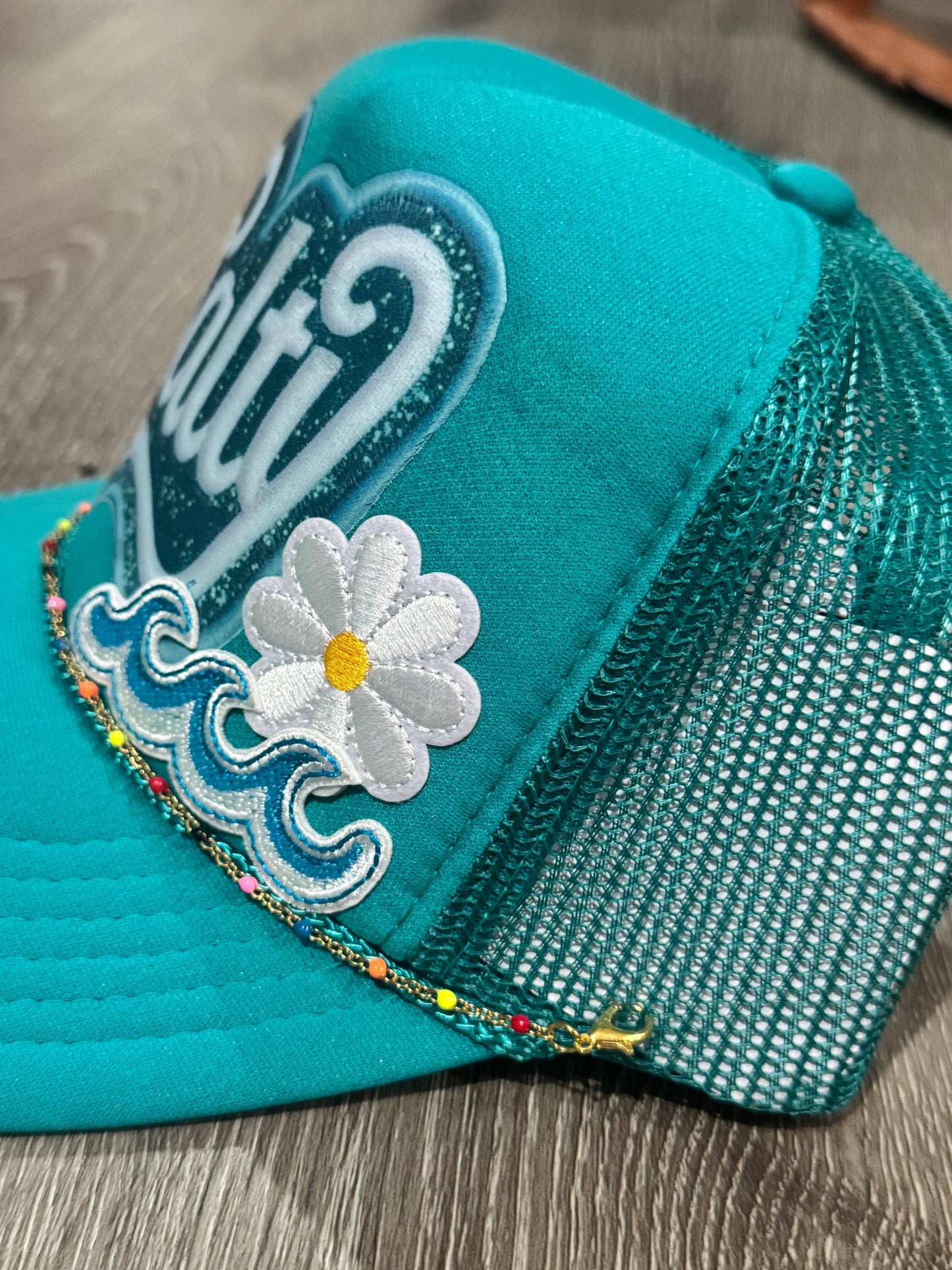 Salty Beach Waves Trucker Hat - Southern Sassy Boutique