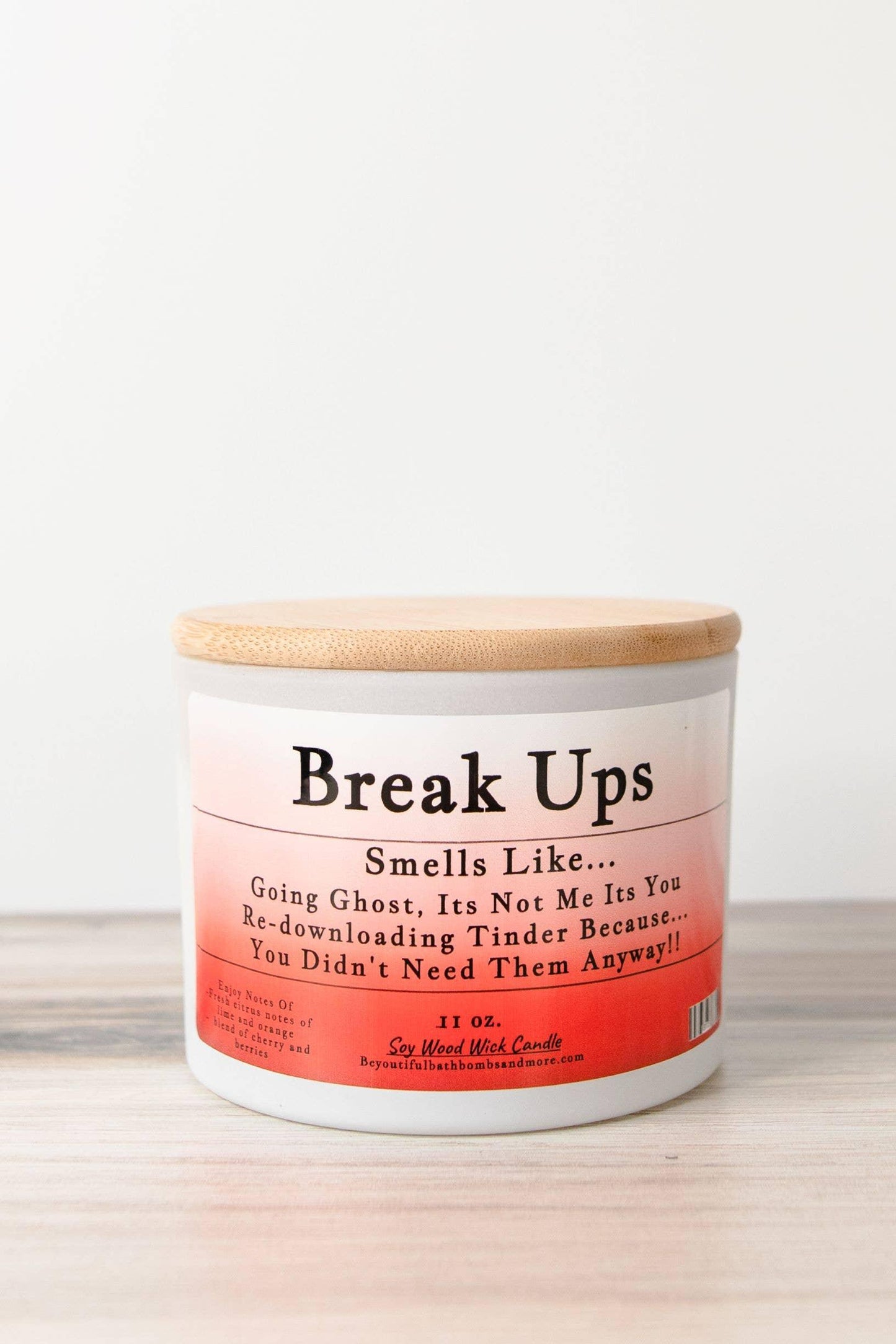 Break Ups Conversation Wood Wick Candle - Southern Sassy Boutique