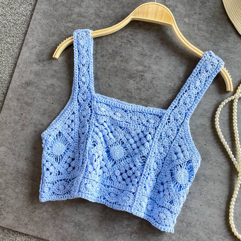 Crochet Knit Tank Top