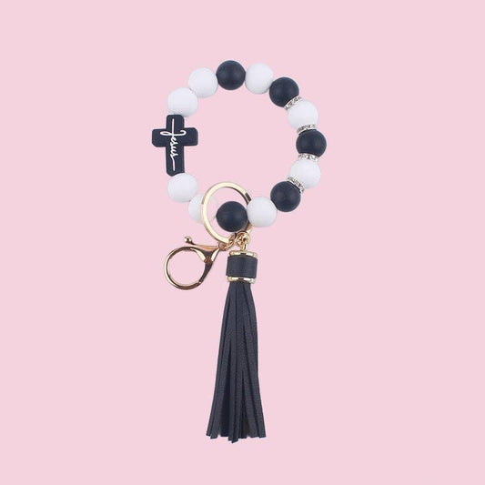 Cute Cross Keychain - Southern Sassy Boutique