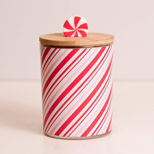 Seasonal Candle (10oz.) - Candy Cane Swirl - Southern Sassy Boutique