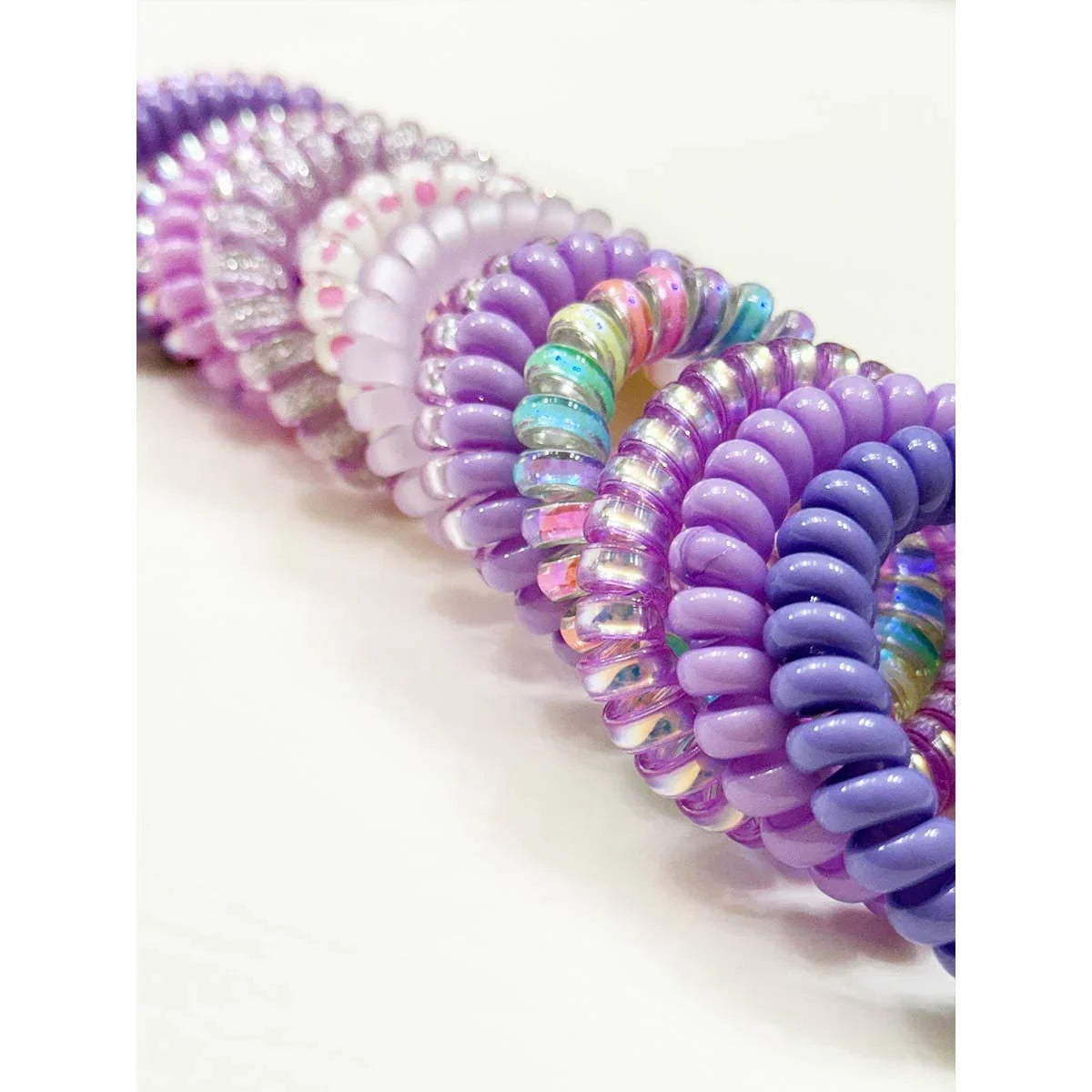 Lavender Shades Spiral Hair Ties - Southern Sassy Boutique