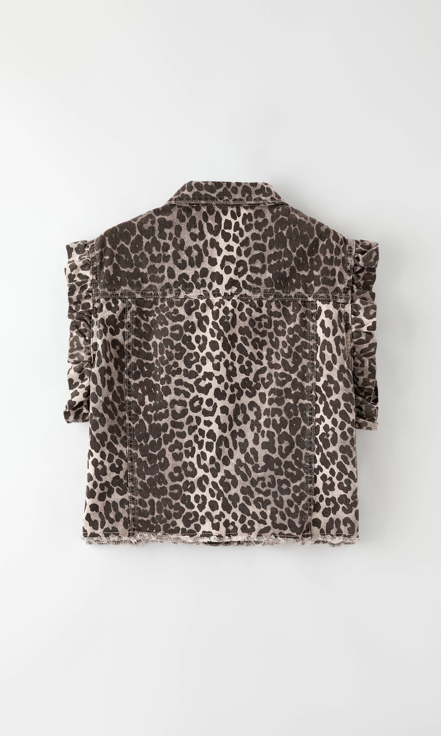 Short sleeve ruffle denim vest - Southern Sassy Boutique