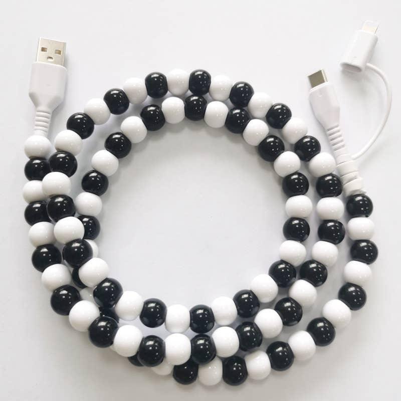 Colorful Beaded 2-in-1 Fast Charging Cable - Southern Sassy Boutique