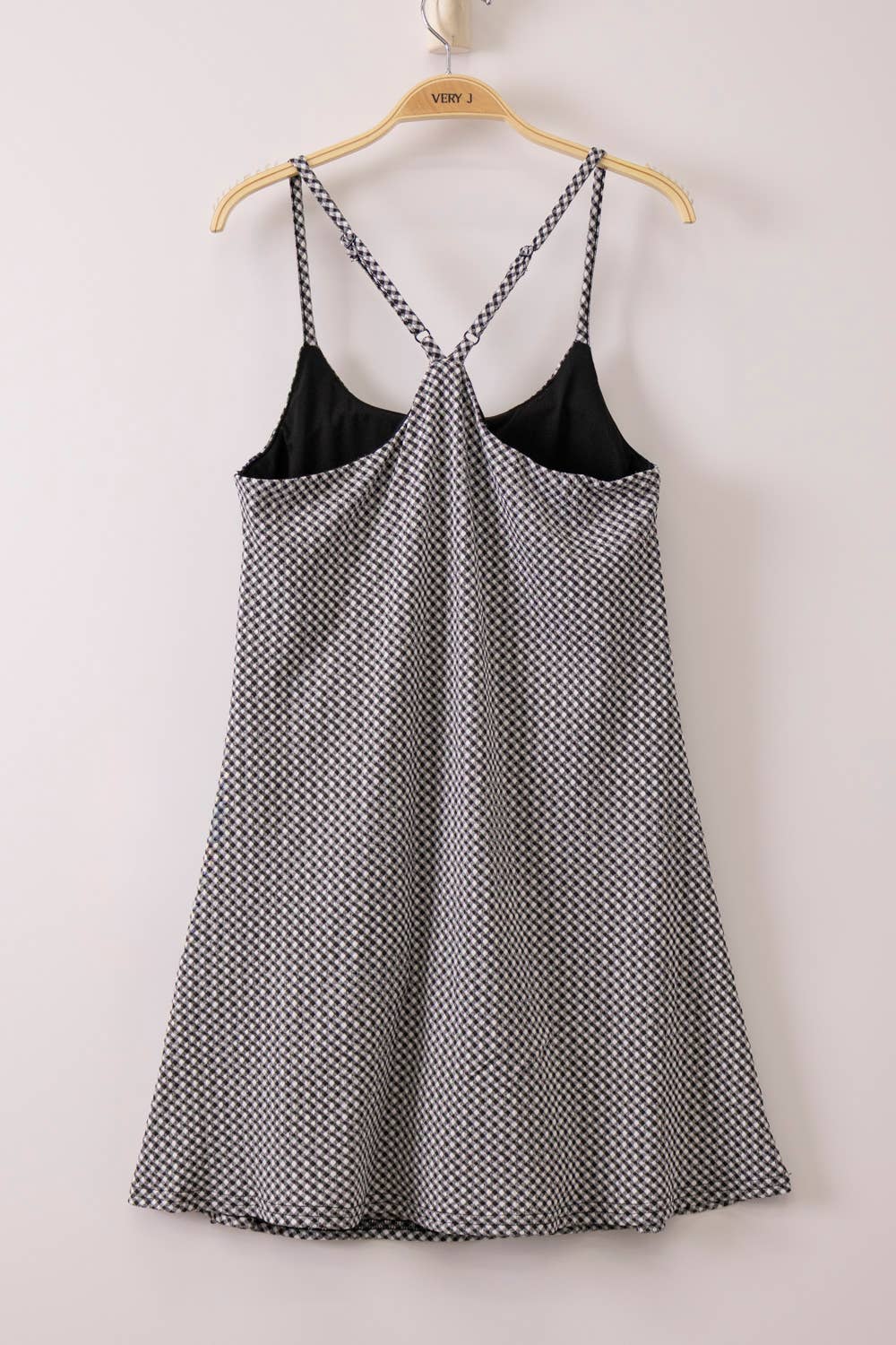 ND32119 - Textured Checkered Knit Activewear Tennis Dress