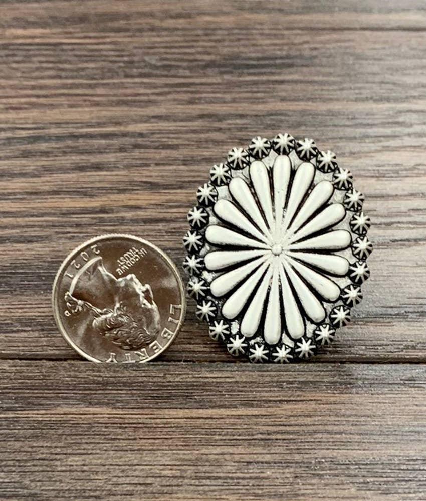 750362, Concho Adjustable Ring - Southern Sassy Boutique
