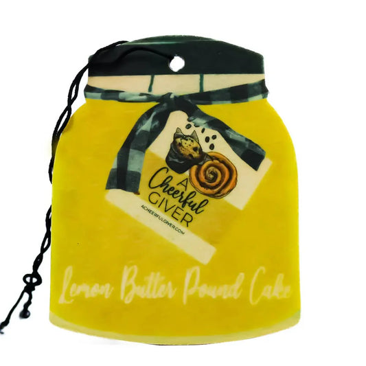 Car Air Freshener Lemon Butter Pound Cake - Southern Sassy Boutique