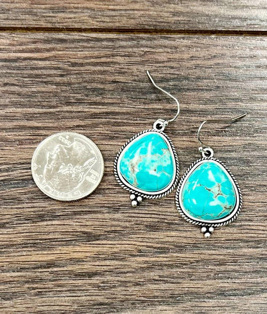Turquoise Earrings - Southern Sassy Boutique