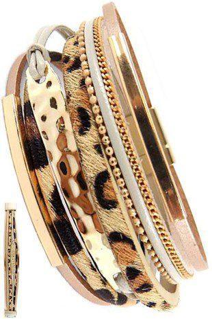 Animal Print Leopard Bracelet - Southern Sassy Boutique
