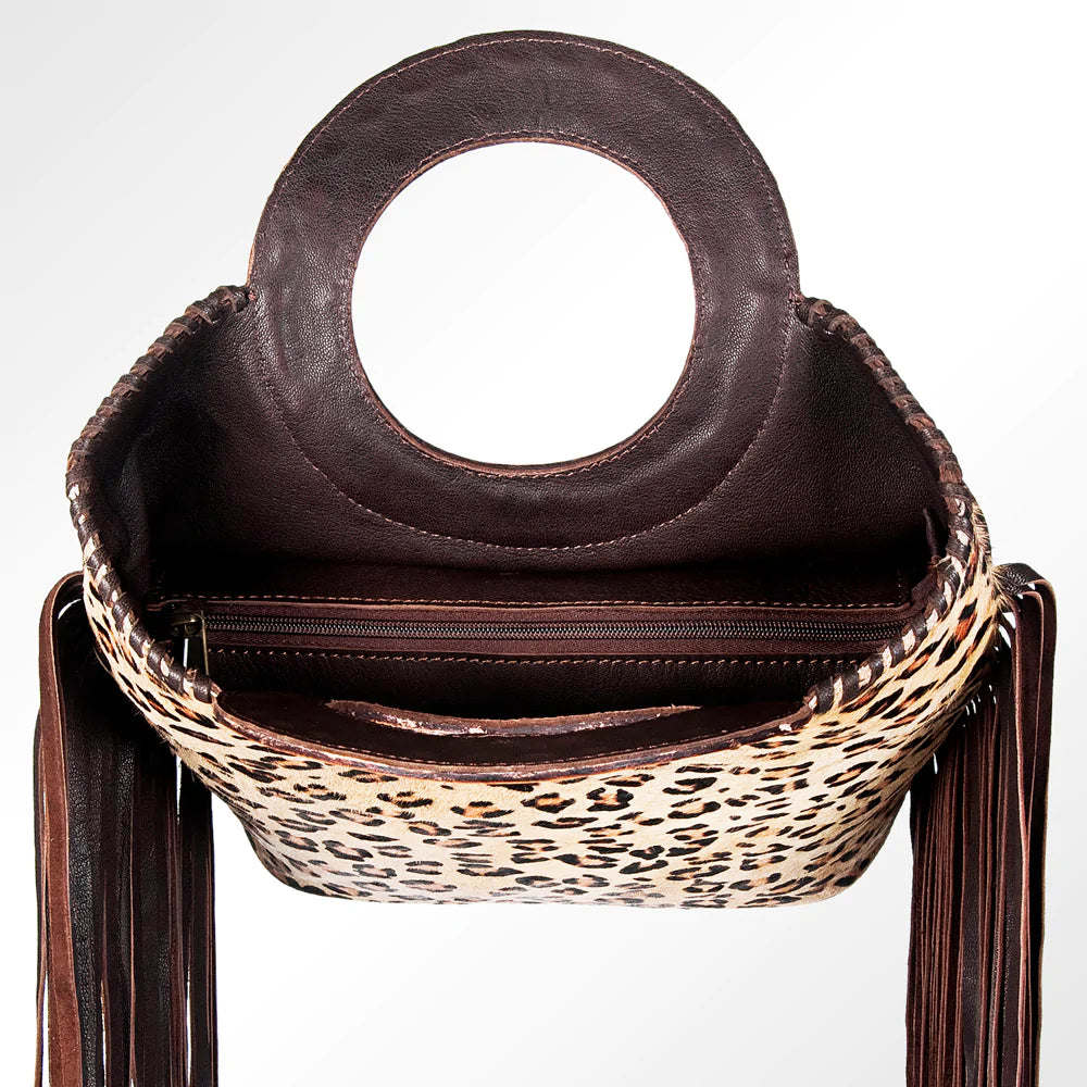 American Darling Animal Print Tote Bag with Circle Handle