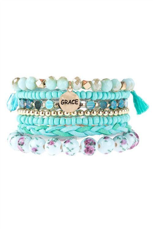 Grace Charm Stretch Bracelet - Southern Sassy Boutique