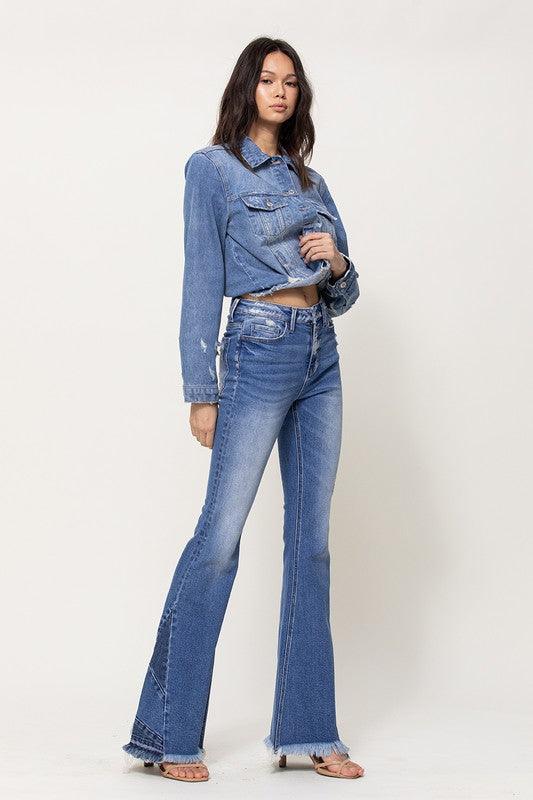 High Rise Flare Denim - Southern Sassy Boutique
