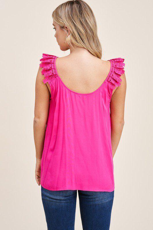 Double U-Neck Solid Top - Southern Sassy Boutique