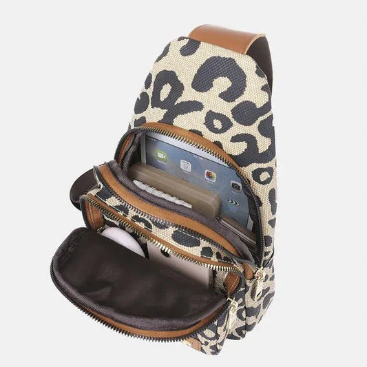 Crossbody Leopard Animal Print Sling Bag - Southern Sassy Boutique