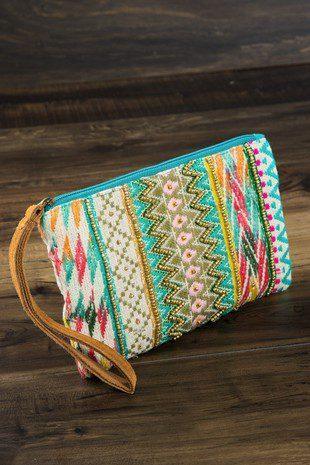 Wristlet Beaded Bag - Southern Sassy Boutique