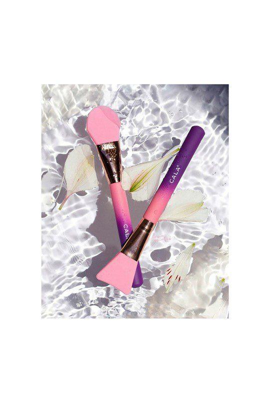 Image: Pink 2pcs Silicone Facial Mask Brush. Pink | Southern Sassy Boutique