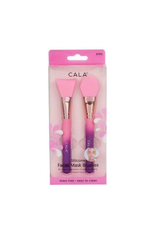 Pink 2pcs Silicone Facial Mask Brush. - Southern Sassy Boutique