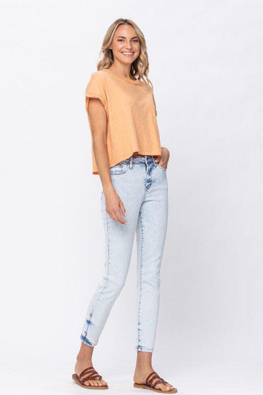 Judy Blue High Waist Acid Wash Denim - Southern Sassy Boutique