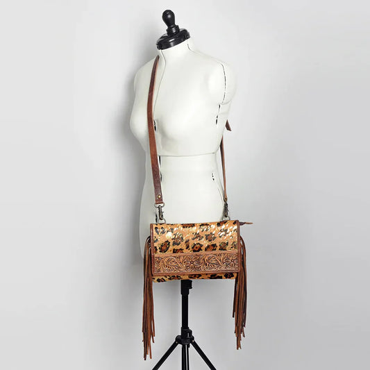 American Darling Acid Wash Cheetah Crossbody Bag - Southern Sassy Boutique