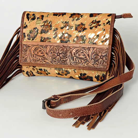 American Darling Acid Wash Cheetah Crossbody Bag - Southern Sassy Boutique