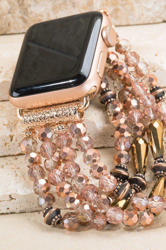 Glass Beaded Apple Watch Band - Southern Sassy Boutique