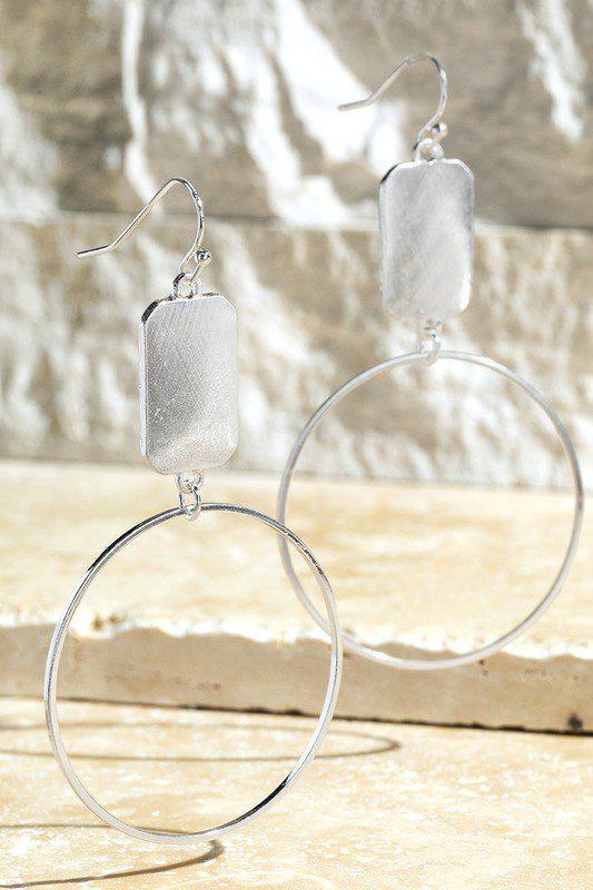 Ring & Charm Earrings - Southern Sassy Boutique