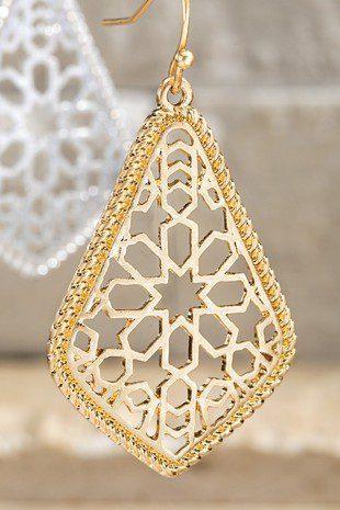 Flower Tear Drop Earrings - Southern Sassy Boutique