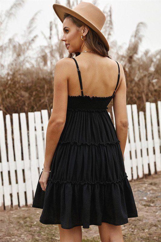 Spaghetti Strap Tier Dress - Southern Sassy Boutique