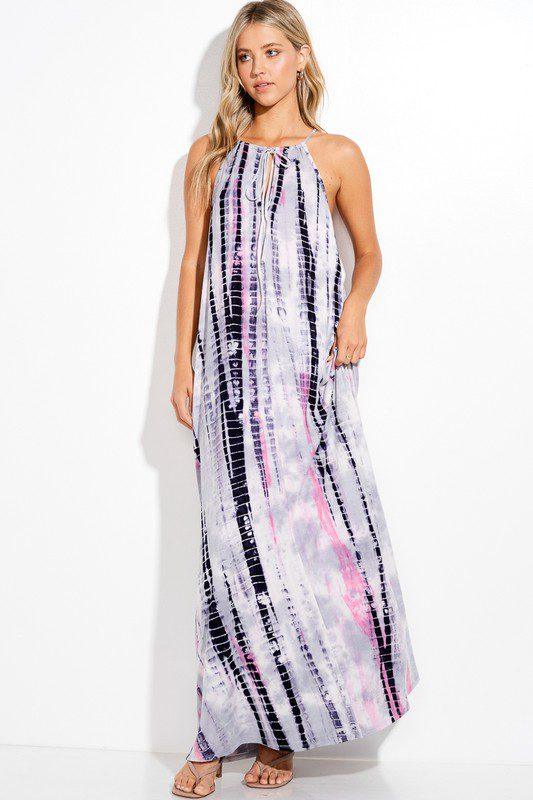 Tie Dye Spaghetti Strap Dress