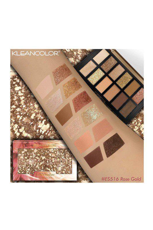 Rose Gold 12 Color Gold Ombre Palette. - Southern Sassy Boutique