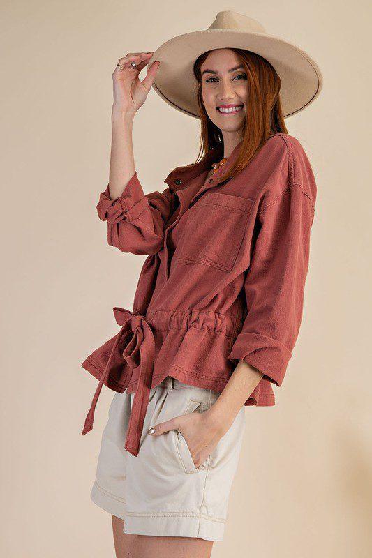 Linen Jacket - Southern Sassy Boutique