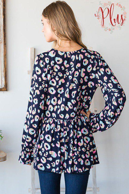 Multi Color Animal Print Top - Southern Sassy Boutique