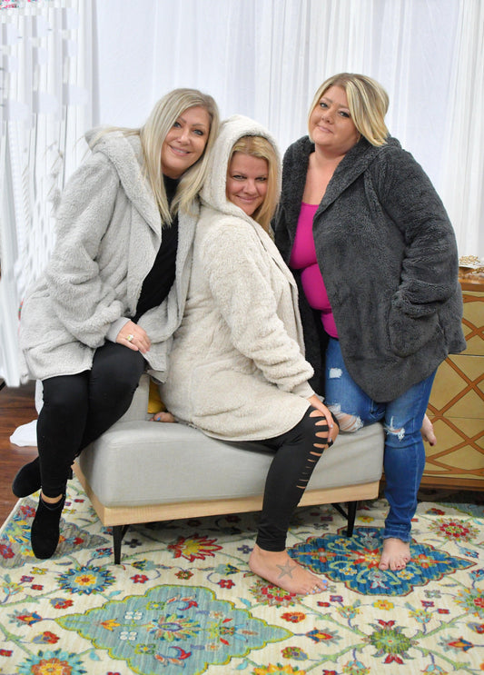 Faux Fur Hooded Jacket - Southern Sassy Boutique