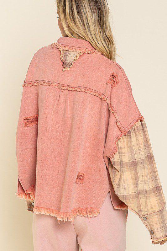 Button Down Flannel Jacket - Southern Sassy Boutique
