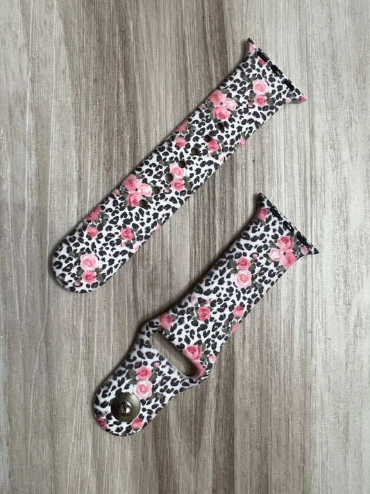 Animal and Floral Print Silicone Apple Watch Band - Southern Sassy Boutique