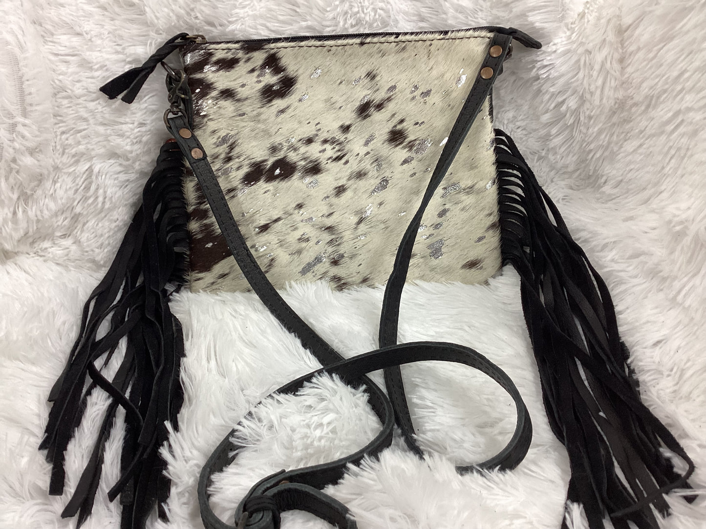 American Darling Silver Acid Wash Small Crossbody Bag