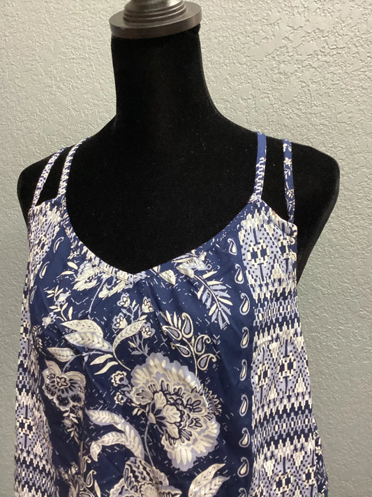 Navy Floral Dress With Strappy Back - Southern Sassy Boutique
