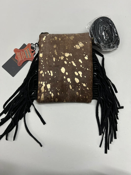 American Darling Small Acid Wash Cowhide Crossbody Bag - Southern Sassy Boutique