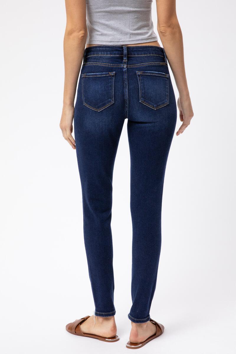 KanCan Mid Rise Distressed Super Skinny - Southern Sassy Boutique